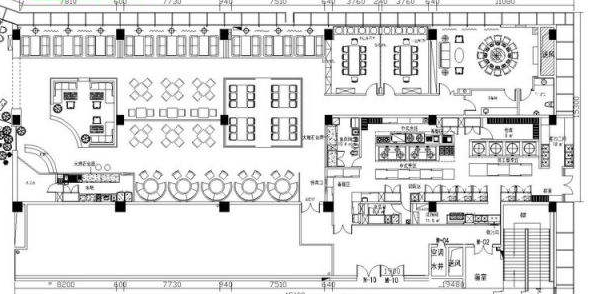小飯店廚房布局設(shè)計(jì)圖