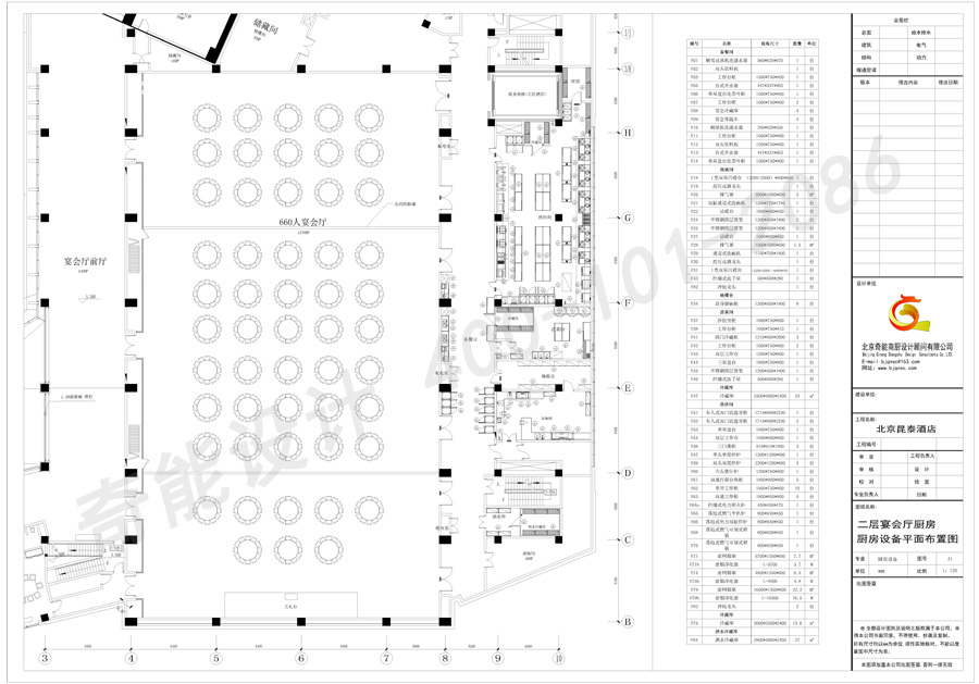 昆泰-二層宴會廳廚房設(shè)計圖